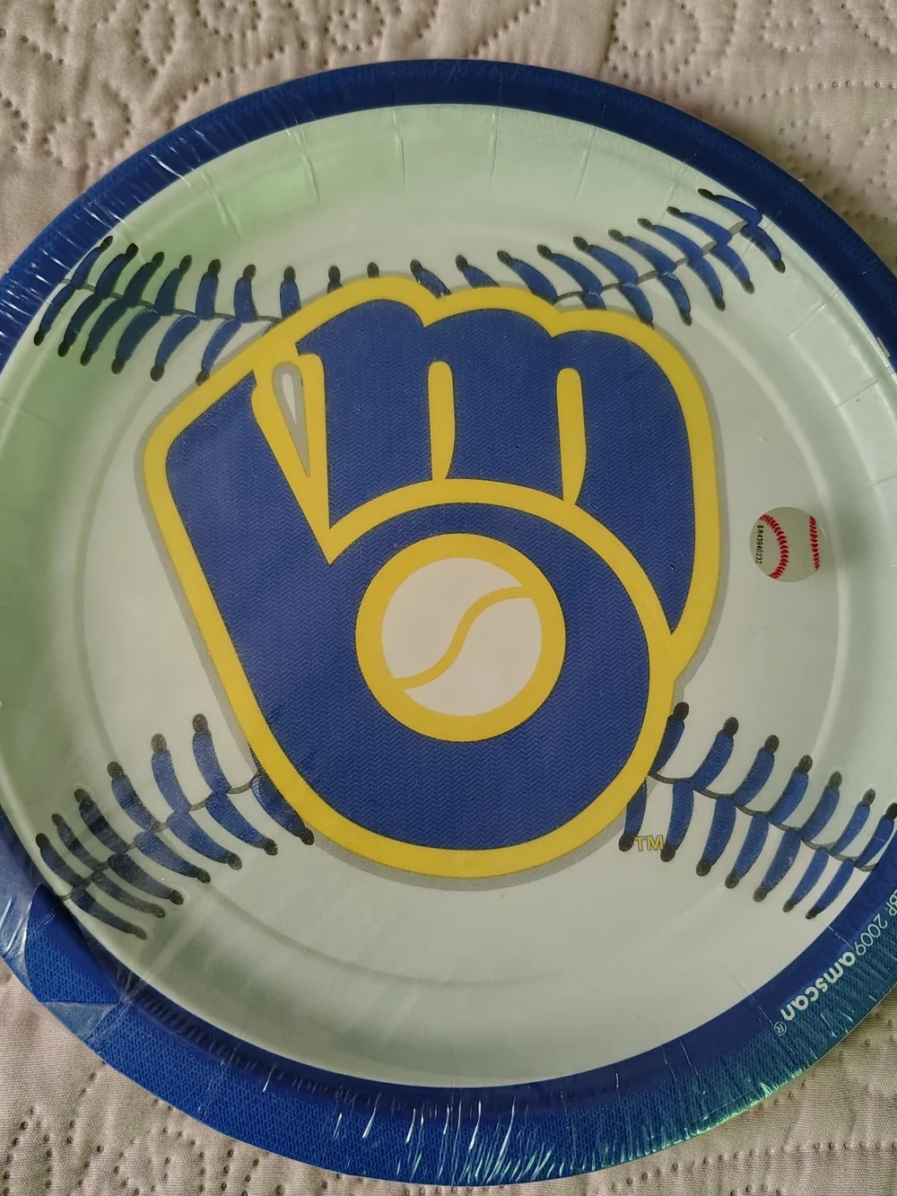 🟡🔥Amscan PIRATES,& MILWAUKEE BREWERS  Disposable Paper Plates / 2 for $13